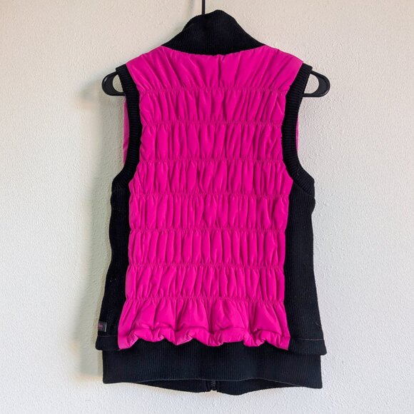 Calvin Klein Performance Puffer Vest | Pink & Black | Size Large - Picture 2 of 5